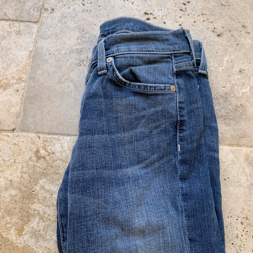 7 For All Mankind Women's Dark Blue Flare Jeans - Picture 12 of 12